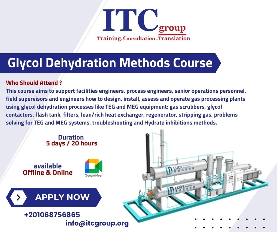Glycol Dehydration Methods Course