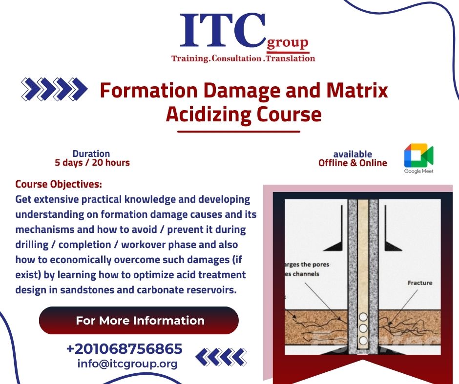 Formation Damage and Matrix Acidizing Course