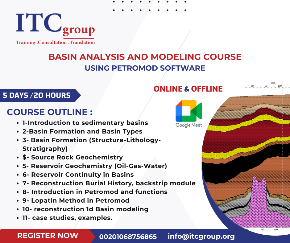 Basin Analysis and Modeling Course using Petromod Software